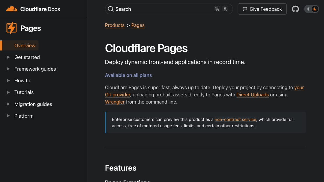 Cloudflare Pages website