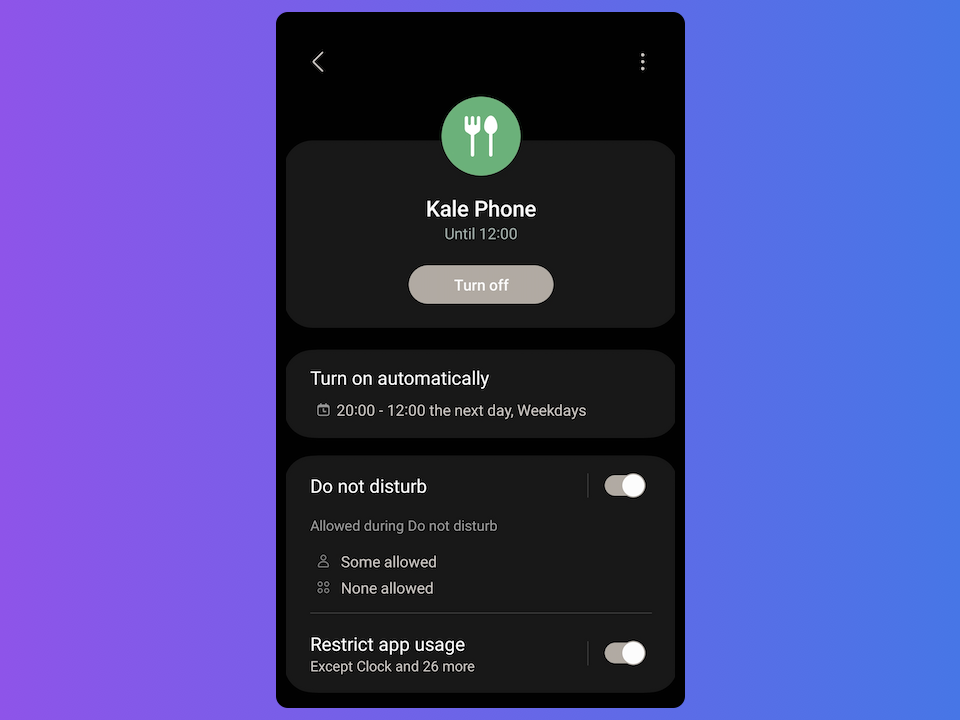Kale Phone Mode